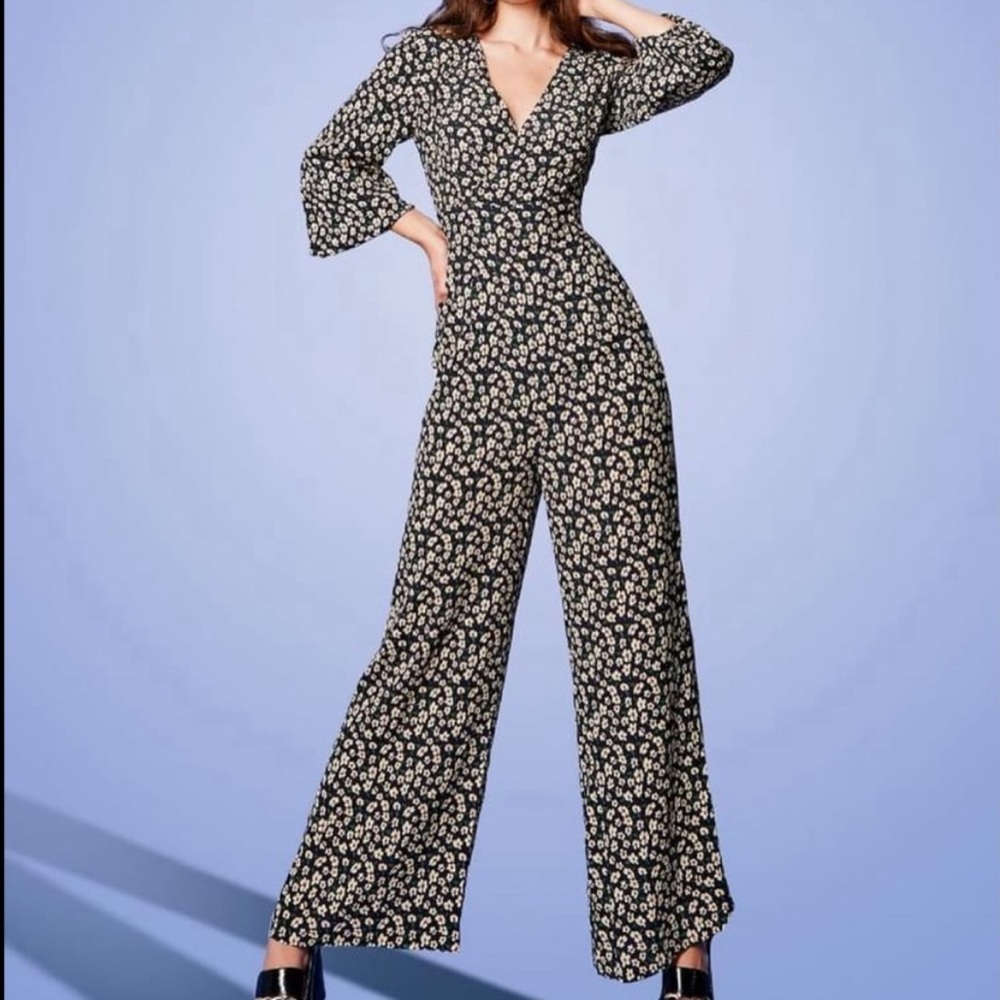Coco Fennell Wide Leg Floral Jumpsuit